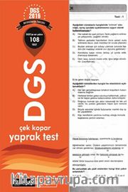 2016 DGS Çek Kopar Yaprak Test 
