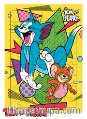 Tom and Jerry - Bright<br />Bold Ahşap Puzzle 54 Parça (KOP-TJ172 - LIV) Lisanslı Ürün
