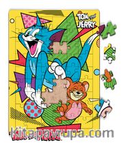 Tom and Jerry - Bright<br />Bold Ahşap Puzzle 54 Parça (KOP-TJ172 - LIV) Lisanslı Ürün