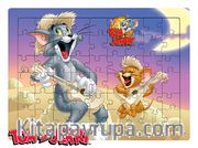 Tom and Jerry - Ukelele Ahşap Puzzle 54 Parça (KOP-TJ171 - LIV) Lisanslı Ürün