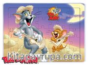 Tom and Jerry - Ukelele Ahşap Puzzle 35 Parça (KOP-TJ165 - XXXV) Lisanslı Ürün