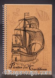 Bookinzi Okul Defteri (Taslamalı) 80gr. 70 yaprak Çizgili - Korsan Serisi - Kalyon