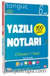 6. Sınıf Yazılı Notları Tüm Dersler 2. Dönem 1. Yazılı