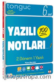 6. Sınıf Yazılı Notları Tüm Dersler 2. Dönem 1. Yazılı