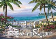 Sahilde 500 Parça Puzzle (48x33 Kod:3556)