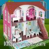 Maket Mobilyalı Oyun Evi Karton Maket 17 Parça 3 Boyutlu(15067)