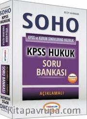 2016 SOHO KPSS A Kurum Sınavlarına Hazırlık Hukuk Soru Bankası