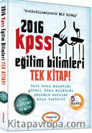 2016 KPSS Eğitim Bilimleri Tek Kitap