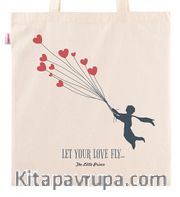 Askılı Bez Çanta - Küçük Prens - Heart Balloons