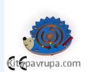 Montessori Ahşap Zeka Oyunları / w-Hedgehog Maze