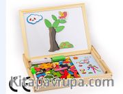 Montessori Ahşap Zeka Oyunları / w-Magnetic World 2