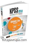 2016 KPSS Lise Ön Lisans Genel Yetenek Genel Kültür Çözümlü Soru Bankası