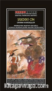 Sanatsal Resimli Şişedeki Cin