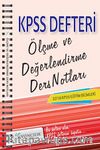 2016 KPSS Eğitim Bilimleri Ölçme ve Değerlendirme Ders Notları 