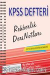 2016 KPSS Eğitim Bilimleri Rehberlik Ders Notları 