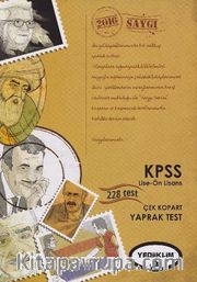 2016 KPSS Lise - Ön Lisans Çek Kopart Yaprak Test
