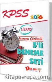 2016 KPSS Lisans Tamamı Çözümlü 5'li Deneme Seti
