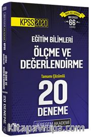 2020 KPSS Eğitim Bilimleri Ölçme ve Değerlendirme Tamamı Çözümlü 20 Deneme