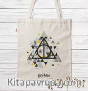 Askılı Bez Çanta - Harry Potter - Geometric Deathly Hallows Symbol (BK-HP138) Lisanslı Ürün