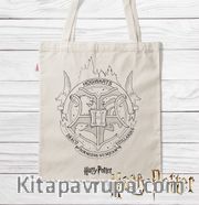 Askılı Bez Çanta - Harry Potter - Hogwarts (BK-HP134) Lisanslı Ürün
