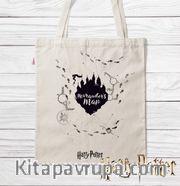 Askılı Bez Çanta - Harry Potter - Marauder's Map (BK-HP131) Lisanslı Ürün
