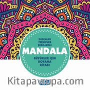 Mandala Büyükler İçin Boyama Kitabı (Turkuaz Kitap)