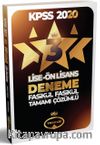 2020 KPSS Lise Önlisans Tamamı Çözümlü 3 Yıldız 3 Fasikül Deneme