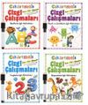 Çıkartmalı Çizgi Çalışmaları Seti Kalemli (4 Kitap)