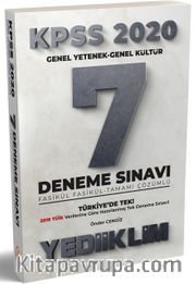 2020 KPSS Genel Yetenek-Genel Kültür Fasikül Fasikül Tamamı Çözümlü 7 Deneme Sınavı 