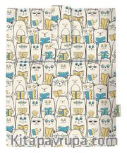 Kapax Mona Cepli Kitap Kılıfı - Okuyan Kedi 