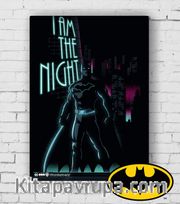 Ahşap Poster - Batman - I'm The Night (BK-BT160) Lisanslı Ürün