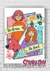 Ahşap Poster - Scooby Doo - The Brain The Heart (BK-SD147) Lisanslı Ürün