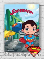 Ahşap Poster - Superman - Chibi (BK-SM168) Lisanslı Ürün
