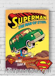 Ahşap Poster - Superman - The Man of Steel (BK-SM167) Lisanslı Ürün