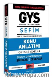GYS Kamu Kurum ve Kuruluşlarında Şefim Konu Anlatımı