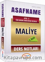 2016 Asafname KPSS-A Maliye Ders Notları