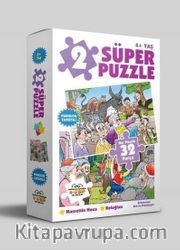 2 Süper Puzzle Nasrettin Hoca-Keloğlan 32 Parça