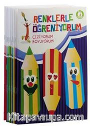 Renklerle Öğreniyorum Boyama Seti (Renkli Örnekli 10 Kitap)