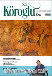 Köroğlu Aylık Kültür ve Edebiyat Dergisi Yıl:1 Sayı:1 Eylül 2015