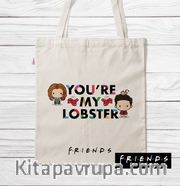 Askılı Bez Çanta - Friends - Lobster (BK-FR193) Lisanslı Ürün