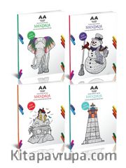 Çocuklar İçin Mandala Boyama Seti (4 Kitap)