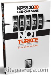 2020 KPSS Lise Önlisans Motto Türkçe Ders Notları