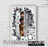 Ahşap Poster - Friends - Party (BK-FR153) Lisanslı Ürün