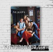 Ahşap Poster - Friends - Friends Together (BK-FR152) Lisanslı Ürün