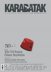 Karabatak İki Aylık Edebiyat ve Sanat Dergisi Sayı:50 Mayıs-Haziran 2020