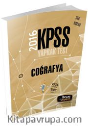 2016 KPSS Coğrafya Çek Kopar Yaprak Test 
