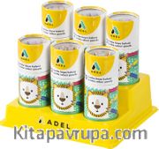 Adel Jumbo Hexa Kuru Boya Kalemi Yarım Boy 12 Renk Karton Tüp (2119520101)