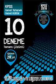 2016 KPSS Genel Yetenek Genel Kültür Tamamı Çözümlü 10 Deneme
