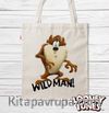 Askılı Bez Çanta - Looney Tunes - Wild Man (BK-LT206) Lisanslı Ürün