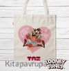 Askılı Bez Çanta - Looney Tunes - Crazy Love (BK-LT207) Lisanslı Ürün